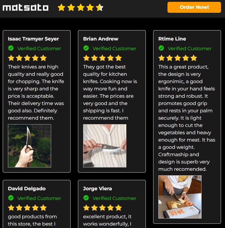 Matsato Kitchen Knife Review: Sharp Deal or Scam? Consumer Reports Inside!