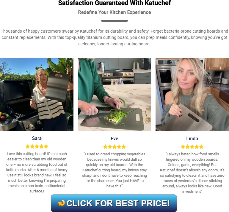 Katuchef Reviews & Titanium Cutting Board – Legit or Complaints?